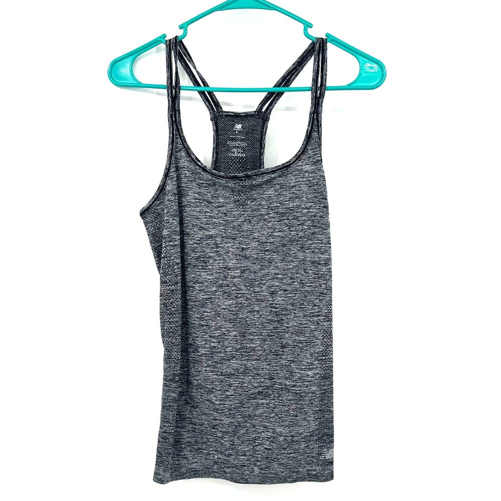 New Balance Size Small Tank Black Racerback Activewear Athletic Exercise Gym